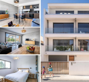 SOUTH-OF-FRANCE T2 neuf haut de gamme, climatisé, parking gratuit, 2eme ligne, balcon 2
